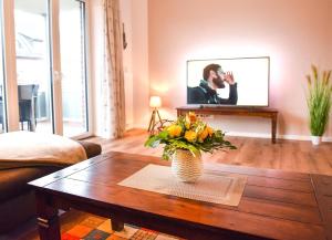 TV a/nebo společenská místnost v ubytování Appartement Abendsonne