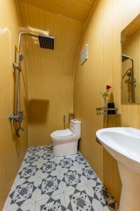 Koupelna v ubytování Green Homestay