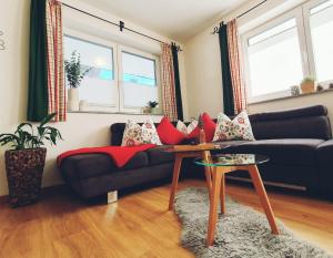 Posedenie v ubytovaní Ferienwohnung Glockenblume