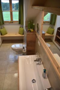 Koupelna v ubytování Ferienwohnung beim Hainz