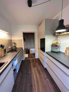 Kuchyň nebo kuchyňský kout v ubytování Ferienwohnung Bergrausch