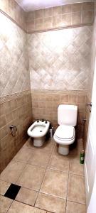 een badkamer met een toilet en een wastafel bij Oasis de Paz Natural in Ciudad Lujan de Cuyo