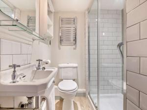 a bathroom with a toilet and a sink and a shower at 3 Bed in Beaulieu Heath NFL82 in Beaulieu