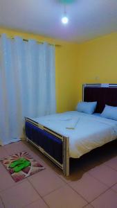 1 dormitorio con 1 cama grande en una habitación en Nabbynates homes, en Eldoret