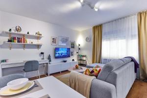 Et tv og/eller underholdning på Apartman Maksimir