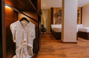 Voodi või voodid majutusasutuse Sky Pyramids View Inn toas