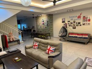 Posezení v ubytování Jonker 88 Homestay Melaka