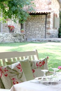 Χώρος καθιστικού στο Petrino Eco Village
