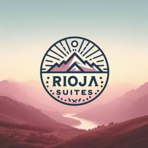 un logo pour un complexe dans les montagnes dans l'établissement Rioja Suites - Duplex Centrico VII., à La Rioja