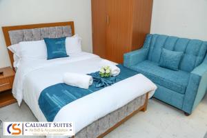 Postel nebo postele na pokoji v ubytování Calumet Suites airbnb and accommodation
