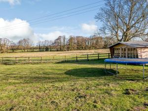 a smallshed with a blue roof in a field at 3 Bed in Corpusty OTTN8 in Corpusty