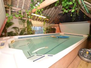 uma piscina num edifício com plantas em 2 Bed in Dorchester 41364 em Ansty