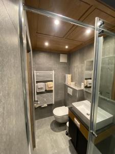 リート・イム・オーバーインタールにあるActive Apart Centralのトイレと洗面台付きのバスルーム +27枚の写真
