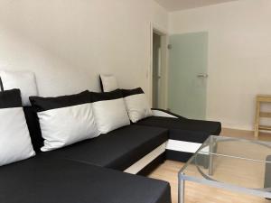 Ein Sitzbereich in der Unterkunft Ferienwohnung Brenderweg
