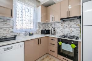 Кухня или кухненски бокс в Huge Flat w Balcony Near Grand Mosque in Osmangazi