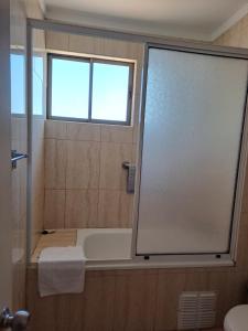 Koupelna v ubytování Hotel Solaris