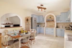 A kitchen or kitchenette at Villa Magnolia Corfu