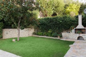 A garden outside Villa Magnolia Corfu