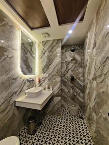 Koupelna v ubytování PK Boutique Hotel