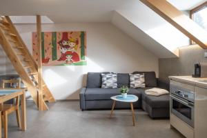 Kuchyň nebo kuchyňský kout v ubytování Apartmány pro rodiny s dětmi - Permoník