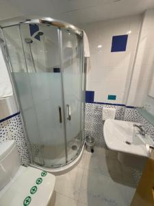 Koupelna v ubytování Hotel Tio Pepe