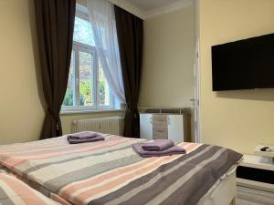Postel nebo postele na pokoji v ubytování Apartment Harmonie