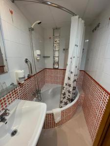 Koupelna v ubytování Hotel Tio Pepe
