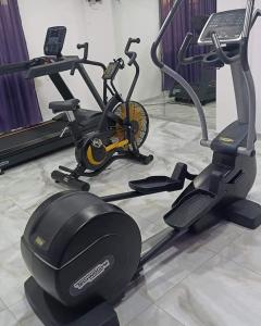 Fitness centrum a/nebo fitness zařízení v ubytování Smestaj & Spa Protić