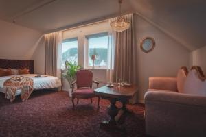 Postel nebo postele na pokoji v ubytování Villa Havblikk Tromsø