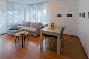 Posezení v ubytování Ferienhaus Heimatdock