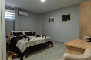 Postel nebo postele na pokoji v ubytování Smestaj & Spa Protić