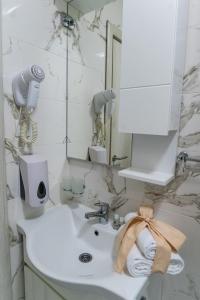 Koupelna v ubytování Smestaj & Spa Protić