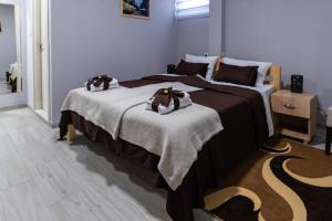 Postel nebo postele na pokoji v ubytování Smestaj & Spa Protić