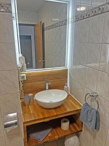 Koupelna v ubytování HIL - Hotel im Lus Schopfheim