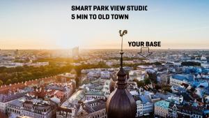 Vaade majutusasutusele Smart park view studio in heart of Riga 5 min to Old Town linnulennult
