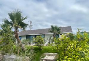a house with palm trees in front of it at Chita-gun - House - Vacation STAY 13533 in Noma