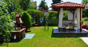 A garden outside Agapi Apartments