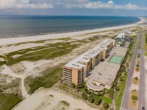 an overhead view of a building on the beach at 701 Holiday Isle 701 in Dauphin Island