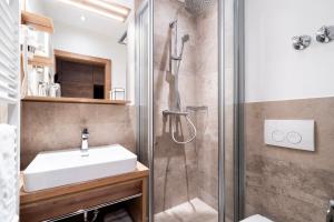 Koupelna v ubytování Hotel Alte Post