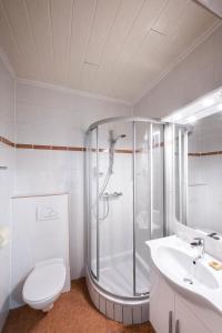 Koupelna v ubytování Hotel Altneudörflerhof + 37 fotografií