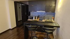 Kuchyň nebo kuchyňský kout v ubytování New Gudauri Apartment