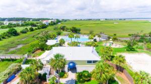 an aerial view of a resort with a pool at Ocean Front D-Building - POOL ACCESS AND OCEAN VIEWS!!! in Harbor Island