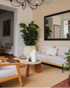 Et opholdsområde på casa colonial + 7 billeder