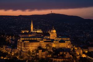 Udsigt til Budapest eller udsigt til byen taget fra lejligheden