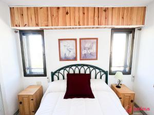 Postel nebo postele na pokoji v ubytování Bello Amanecer en La Concha