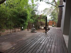 Un jardín fuera de Casa Buda