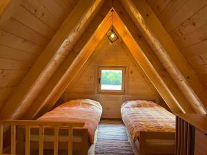 Postel nebo postele na pokoji v ubytování Forest rest