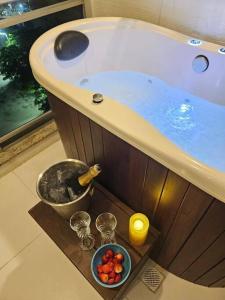 Fotografie z fotogalerie ubytování PÉ na Areia com Jacuzzi e Vista Incrível Para MAR! v destinaci Guarujá + 37 fotografií