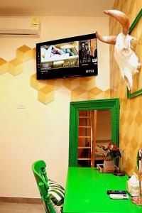 TV a/nebo společenská místnost v ubytování Casa Navarro