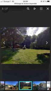 a screenshot of a picture of a park with a tree at maison tout confort in Saint-Vivien-de-Médoc